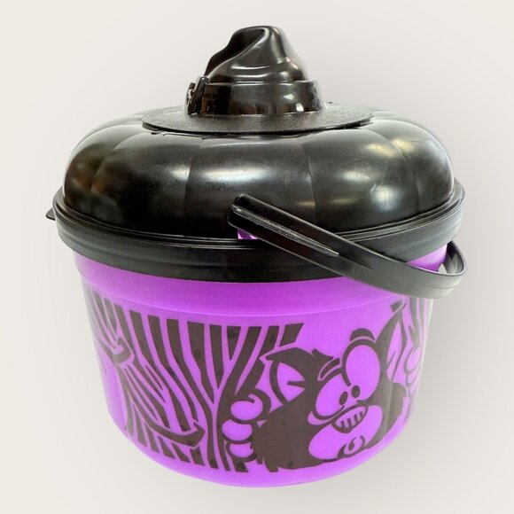 Vintage 1993 McDonalds Happy Meal Witch Boo Bucket Cat Cookie Cutter Complete C - Picture 2 of 7